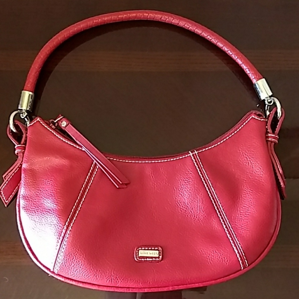 EUC Nine West mini hobo purse 80s-90s vegan